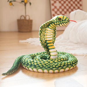 CHIQUE Simulé <span class=keywords><strong>Cobra</strong></span> serpent en peluche serpent jouet blague accessoire parodie enfants jouet zodiaque serpent - Product Image 6