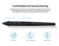 Huion Artist KD200 dengan Pengontrol Dial Keyboard Nirkabel Tablet Pena Grafis Gambar Digital