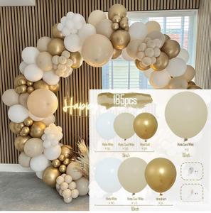 Kit Arco di Palloncini Oro Sabbia Retrò di Lusso, Set Decorativo per Feste di Compleanno, Palloncini con Coriandoli per Eventi e Sfondi per Feste - Product Image 6