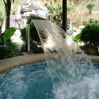 Rideau d'eau Bali en acier inoxydable pour piscine