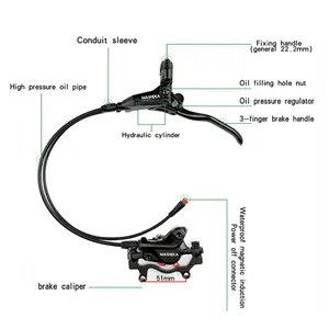 Elektrische fahrrad legierung öl hydraulische fahrrad disc bremse Power off funktion