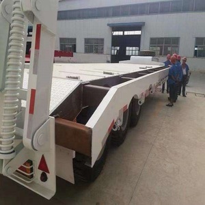 Longueur personnalisée 3-alex col de cygne lit bas à plat 80-100 tonnes transporter des machines de construction semi-remorque sur Offre Spéciale - Product Image 5