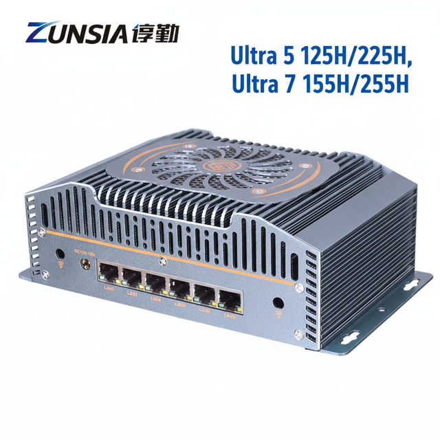 Network Security 6 Lan 2*DDR5 Intel Core Ultra 5 125H 225H Ultra 7 155H 255H X86 Industrial Pfsense Firewall Mini PC