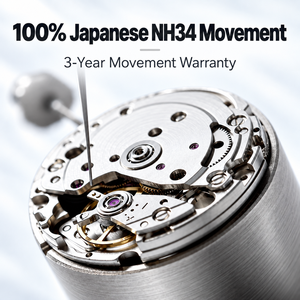 50 PCS Reloj Automático Personalizado con Corona Izquierda NH34 GMT, 3ATM, de Lujo, de Acero Inoxidable, con Cristal de Zafiro, Mecánico, OEM - Product Image 2