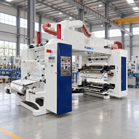 Machine d'impression flexographique 4 couleurs pour la production de films de sacs de courses en plastique et de sacs de transport pour supermarchés