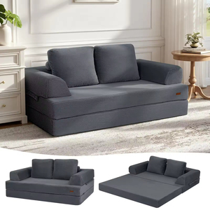 Modern Two Seat Big Size White Velvet Sectional Vacuum Sealed Pack Compressed for Hotel Living Room Furniture - Product Image 4