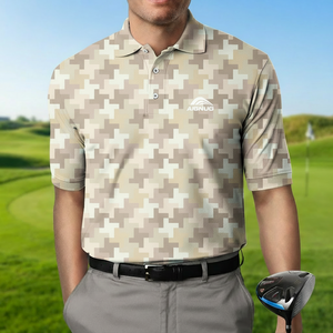 All'ingrosso Custom Dye Sublimation stampa golf shirt uomo abbigliamento design golf abbigliamento marchi - Product Image 1