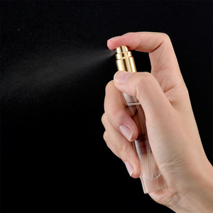 Lujo 10ml pequeña botella de Perfume de vidrio redondo transparente fragancia vacía <span class=keywords><strong>atomizador</strong></span> de niebla fina con embalaje de cartón de boca de tornillo - Product Image 5
