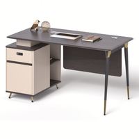 Bureau d'ordinateur en bois, design élégant, mobilier de bureau pour ordinateur