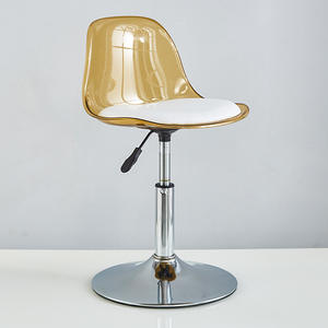 <span class=keywords><strong>Tabouret</strong></span> <span class=keywords><strong>de</strong></span> <span class=keywords><strong>bar</strong></span> moderne simple en plastique PET <span class=keywords><strong>transparent</strong></span> chaise pivotante réglable cuisine salle à manger Restaurant café hôtel utiliser métal - Product Image 5