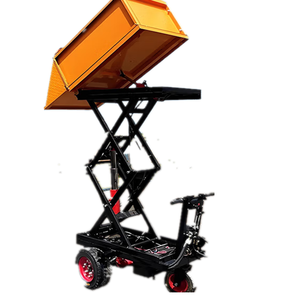 Camión volquete hidráulico eléctrico pequeño de tres ruedas, equipo de manipulación de materiales para obras de construcción, descenso de elevación para ascensor - Product Image 3