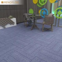 Neues Design produkt 50x50cm rutsch feste feuerfeste Bitumen-Backed Polypropylen Office Floor ing Teppich fliesen