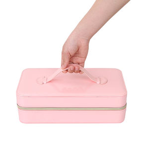 Sac à cosmétiques en cuir Pu <span class=keywords><strong>professionnel</strong></span> personnalisé pour femmes, sac de <span class=keywords><strong>maquillage</strong></span> Portable de voyage, étui à cosmétiques Eva - Product Image 5