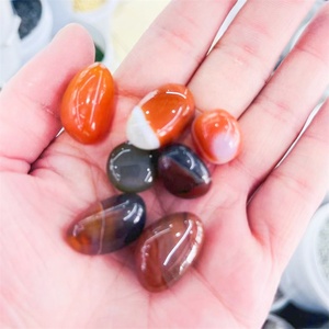 Wholesale Natural Crystal Carnelian Red Agate Carved <strong>Chakra</strong> Fengshui Healing Folk Crafts <strong>Stones</strong> 1.5-4.5cm DIY Holiday Decor - Product Image 4