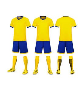 Ultimo nuovo Design gratuito Logo personalizzato giallo blu uniforme <span class=keywords><strong>da</strong></span> calcio Set maglia <span class=keywords><strong>da</strong></span> calcio ad asciugatura rapida Kit <span class=keywords><strong>da</strong></span> calcio - Product Image 1