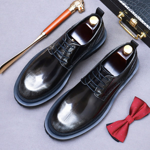 Chaussures en cuir véritable pour hommes, style nouveau, à lacets, grandes tailles, décontractées et habillées, pour tenue décontractée ou professionnelle. - Product Image 3