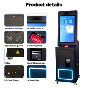 Kiosco de <span class=keywords><strong>Autoservicio</strong></span> con Pantalla Táctil de 32 Pulgadas para Hotel, Registro de Entrada/Salida, Dispensador de Tarjetas, Kiosco de Pago - Product Image 2