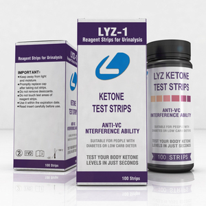 LYZ URS-1K manuel Keto Bandelettes de test <span class=keywords><strong>Kit</strong></span> d'analyse d'<span class=keywords><strong>urine</strong></span> <span class=keywords><strong>Ketone</strong></span> Test <span class=keywords><strong>Kit</strong></span>