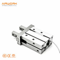 Série HFZ16/MHZ2 compatible avec les pinces pneumatiques SMC, alésage des doigts 6D~40D, course 4~30mm, pour applications de préhension et de placement