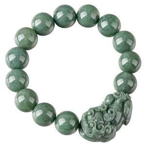 Pulsera de Jadeíta Natural Genuina Pixiu, Diseño Original, para Hombre y Mujer, Venta al por Mayor, SL37 - Product Image 1