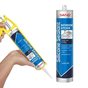 SANVO Oem 300ml neutral GP kitchen and bathroom waterproof and mildew-proof transparent glass sealant silicone sealant