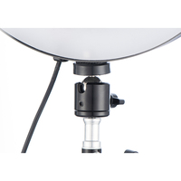 Bourya Photo - Anneau lumineux LED professionnel avec filtre, miroir, trépied, 8,5 W, blanc froid et jaune chaud pour la photographie