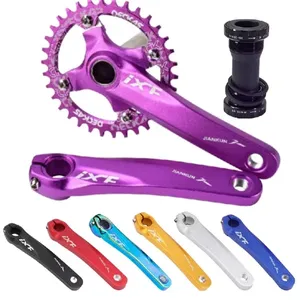 Ixf ชุดจานหน้าจักรยานเสือภูเขาแบบกลวงชุดจานหน้าจักรยาน104 BCD BB chainring 32/34/36/38T