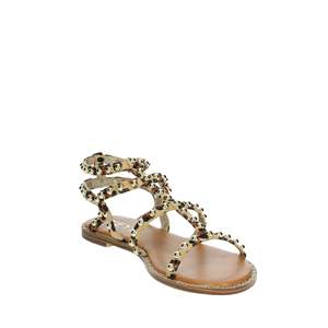 Sandalias Bajas para Mujer Keys K-10891 Beige con Tiras y Estampado de Leopardo, para Verano - Product Image 5