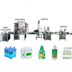 Machines automatiques de remplissage de bouteilles pour détergent liquide pour boisson à la bière avec étiquetage de bouchage - Product Image 1
