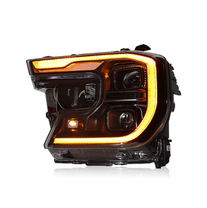 Phares LED fumés noirs pour Ford Ranger T9 <span class=keywords><strong>2023</strong></span>+ style Raptor avec feux de jour (DRL) séquentiels, projecteurs, Plug and Play - Product Image 1