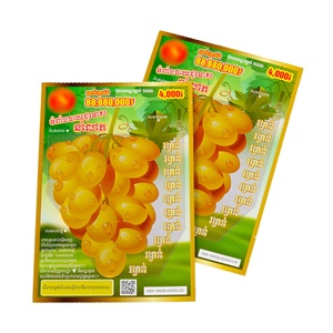 Customization Lottery Scratch Tickets Scratch Cards Printing Win Gambling Lottery Game Tickets - Product Image 5