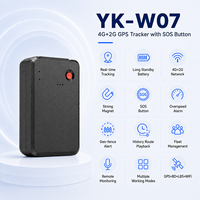 Traceur GPS sans fil étanche YK-W07 4G 2G GLONASS WiFi avec bouton SOS, aimant puissant, suivi en temps réel, longue autonomie pour automobile