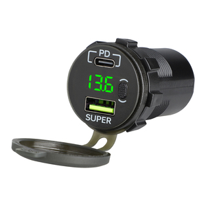 Chargeur de voiture 30W PD avec double port USB-A et Type-C et écran numérique, direct usine, pour commandes en gros - Product Image 3
