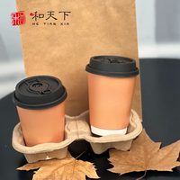 Logo personnalisé Gobelets en papier blanc jetables Pp Pet double paroi boisson froide café chaud gobelet en papier jetable avec couvercles à emporter