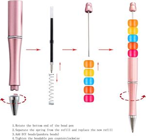 DIY Beadable Twist Metal Ballpoint <b>Pen</b> Detachable Custom Bead Handmade <b>Pen</b>, Signature <b>Pen</b> Custom Logo - Product Image 5