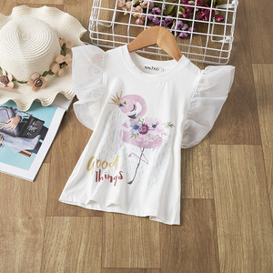 Camiseta de Verano 2022 para Niños, Camiseta de Manga Corta con Estampado de Dibujos Animados, Ropa para Niños Pequeños, Ropa de Cumpleaños para Niñas - Product Image 3