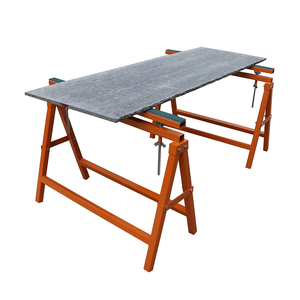 Tables de travail en acier inoxydable et tables de présentation pour charpentiers avec équipement en pierre - Product Image 1