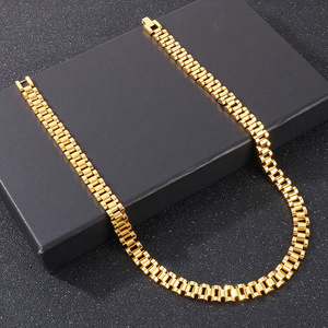 สายนาฬิกาข้อมือแบบปรับได้สำหรับผู้ชาย ทำจากไทเทเนียมสตีล ชุบทอง 18K ขนาด 10 มม. รุ่นพังก์ทรีบาห์ท - Product Image 2