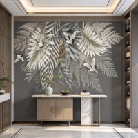 Wallpaper Mural Lukisan Minyak Pantai Monet Kustom untuk Ruang Tamu, Dinding Latar Belakang TV, Dekorasi Dinding Kafe, Hotel, Restoran