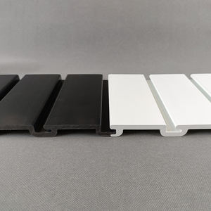 Venta caliente negro PVC Slatwall Panel impermeable nuevo diseño PVC garaje listón pared para uso en interiores - Product Image 3
