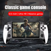 Console de jeu portable X9 de 5,5 pouces avec batterie de 1200 mAh et jeux multiples pour enfants