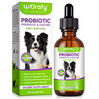 WORAFY Soutient la santé digestive 3-EN-1 Probiotiques Prébiotiques Enzymes Gut Health Pet Dog Probiotiques Supplément Drop