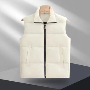 Gilet matelassé unisexe à col montant avec logo personnalisé, épais et thermique, pour homme, idéal pour l'hiver et les activités de plein air - Product Image 2