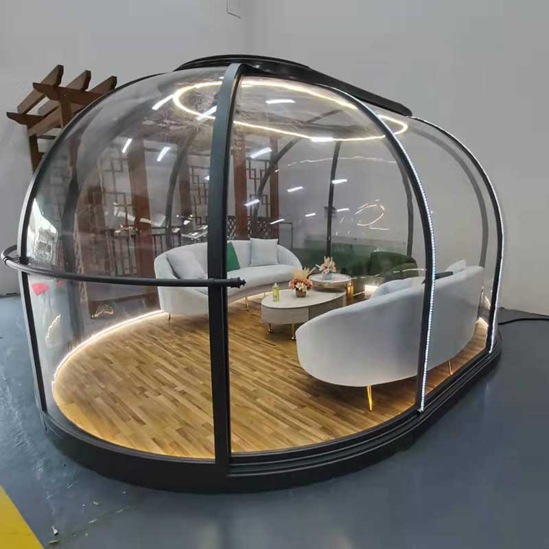 Garden Crystal House Dome Glamping Tent For Resort