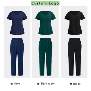 看護師スクラブユニフォームセット、医療スクラブセット、カスタムロゴ入り医療作業服、病院用スクラブスーツ、医療スクラブセット - Product Image 5