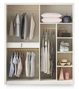Lemari pakaian kayu murah furnitur praktis berkualitas tinggi - Product Image 5