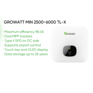 <span class=keywords><strong>Growatt</strong></span> Buen precio Ongrid Inverter China 2.5kw 3 4kw 4.6kw 5kw 6 Kw Versión europea en Grid Min 3600 4600 <span class=keywords><strong>5000</strong></span> 6000 <span class=keywords><strong>Tl</strong></span>-Xh - Product Image 6