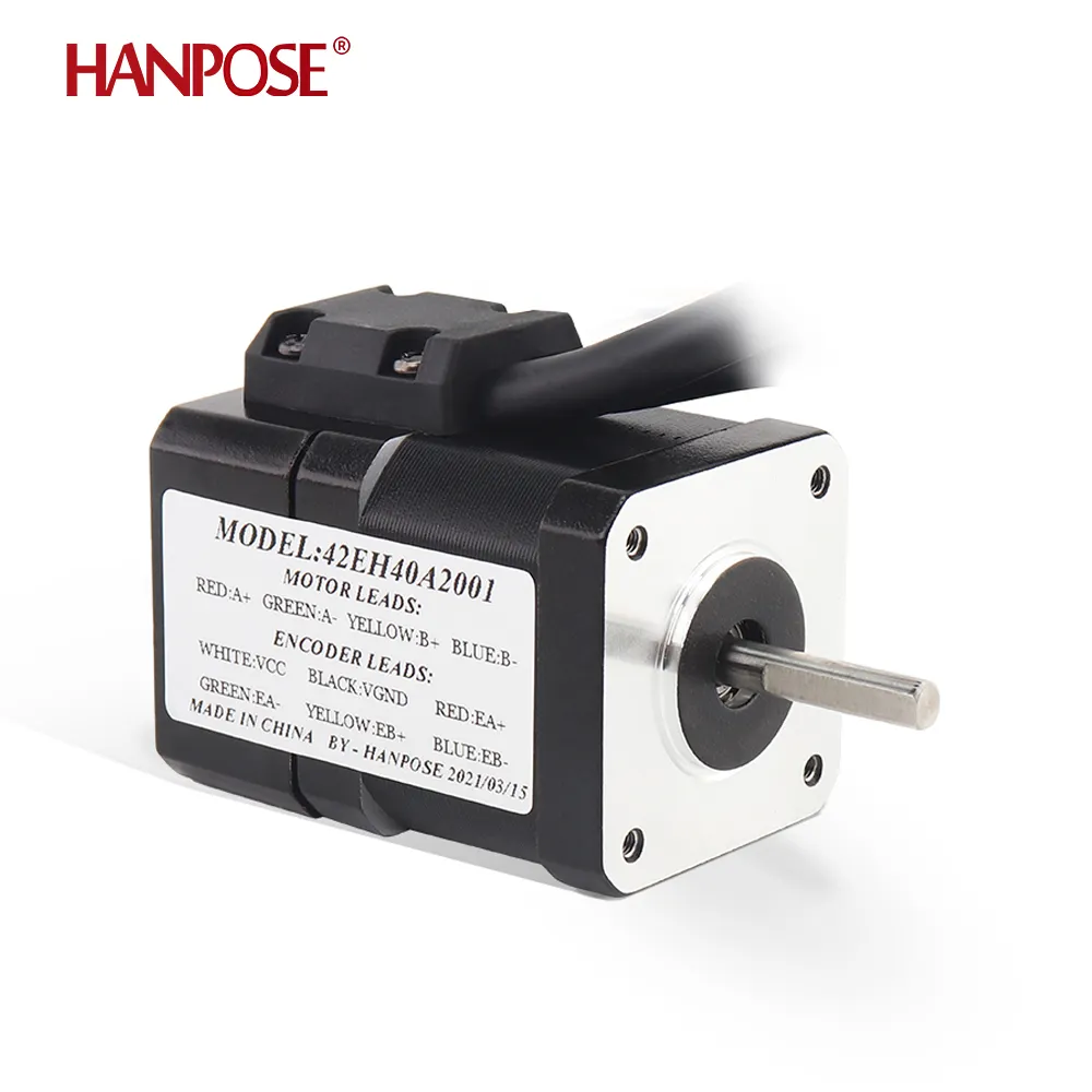 HANPOSE Nema17ステッピングモーター2.0A40N.cm 42EH40A2001電子機器高精度クローズドループステッピングモーターnema17