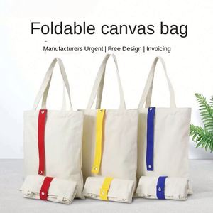 High Quality Wholesale Customized <b>Printed</b> Logo Women's Canvas Bags Cotton Canvas Tote Bag for Shopping - Product Image 3