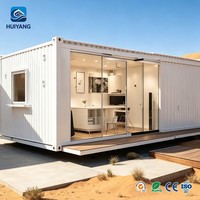 Maison conteneur mobile à structure en acier de 20 pieds au design moderne, camp de travail à assemblage rapide transfrontalier avec salon étanche